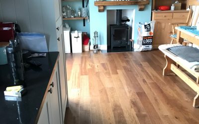 Oak wooden flooring