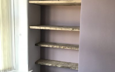 Alcove shelving