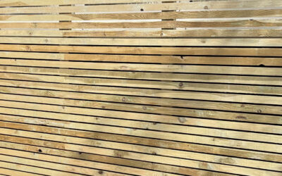 Slatted screen divider