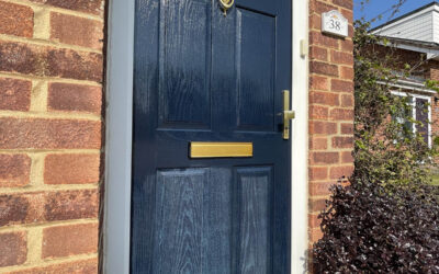 Restoring a resin front door